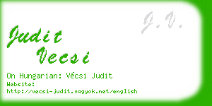 judit vecsi business card